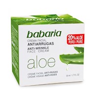 Crema Facial Anti-Arrugas Aloe Vera Babaria